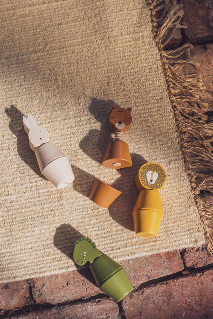 Animales de tornillo de madera 